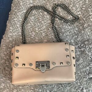 Studded Light Purple Chain Shoulder Bag